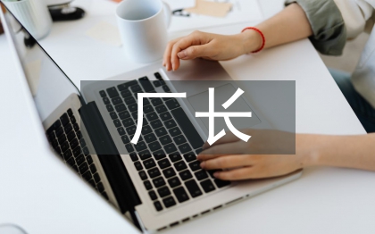 廠長個人工作總結