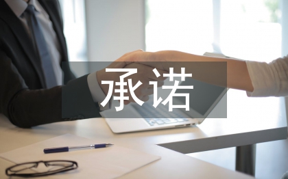 承諾擔(dān)保書